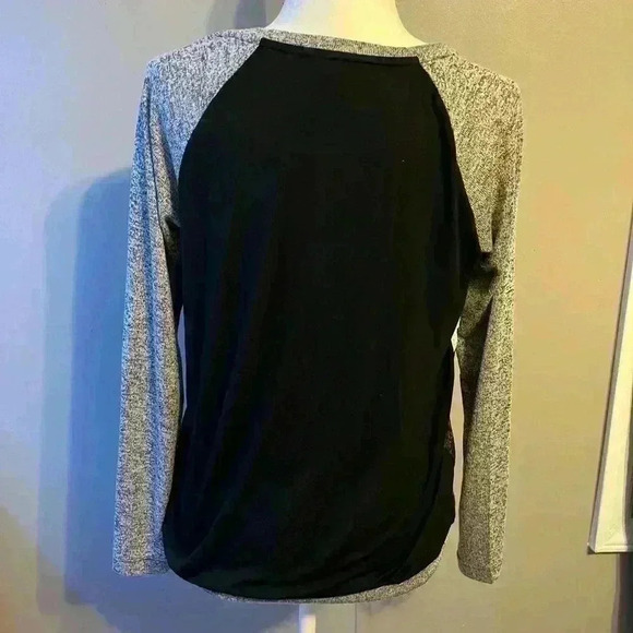 Kut From The Kloth Top Size X Small Knit Black Floral Print Beton Mixed Media - Picture 4 of 7